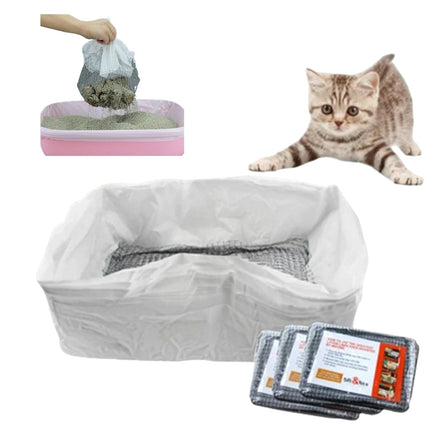 1 Pack Of 10PCS Cat Litter Filter Bags, Cat Litter Filter Bags, Reusable, Washable, Mesh Quick Sift Cat Litter, Not Dirty, EASY To Clea - LITTLE PAW