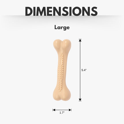 Country Living Nylon Chew Bone Toy for Dogs (Chicken-Flavored), Ideal for Heavy Chewers