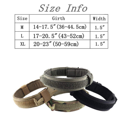 Heavy Duty Tactical Military Dog Collar