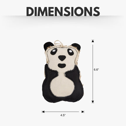 Canvas & Jute Panda-Shaped Dog Chew Toy – Durable, Safe and Non-Toxic