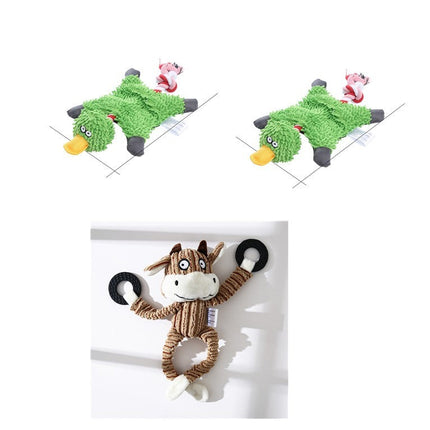 Squeaky Donkey Plush Dog Toy