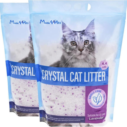 Crystal Cat Litter For Pets, No Caking, Odor Control, Light Weight, Low Dust, Easy To Use