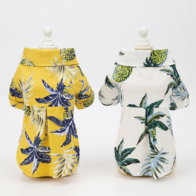 Summer Thin Dog Buttoned Shirt