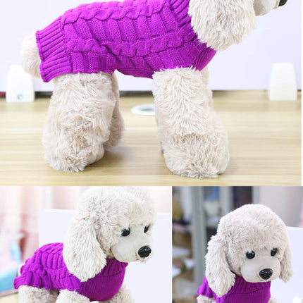 Cashmere Twisted Rope Dog Sweater