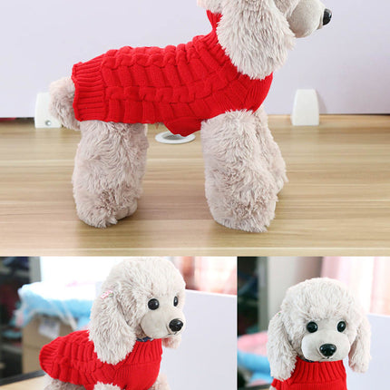 Cashmere Twisted Rope Dog Sweater