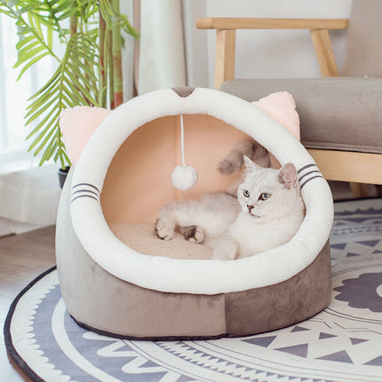 Cat Cave Bed with Non-Slip Bottom