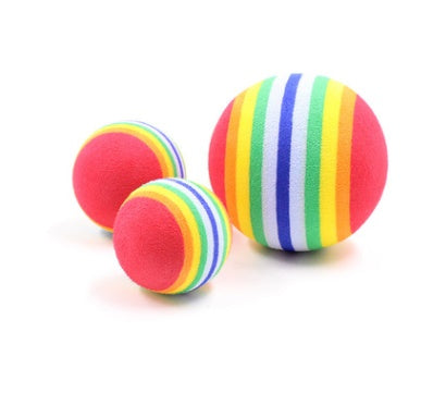 Soft Rainbow Sponge Ball Toy