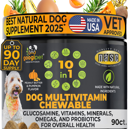 10 in 1 Multivitamin Chews for Dogs (Peanut Butter & Pumpkin Flavor)
