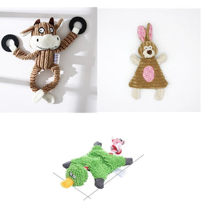 Squeaky Donkey Plush Dog Toy