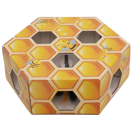 Interactive - Cat Toy -  Peek'A'Pounce Fuzzy Hive