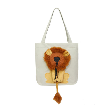 Lion Design Soft Pet Carrier Handbag