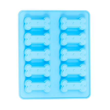 Country Living Bone-Shaped Silicone Baking Tray (10-Cavity Mold) – for Homemade Dog Treats, Candy, Cookies, Chocolate, and Ice Cubes