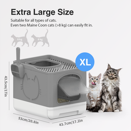 Go Fresh-  Portable Foldable Cat Litter Box