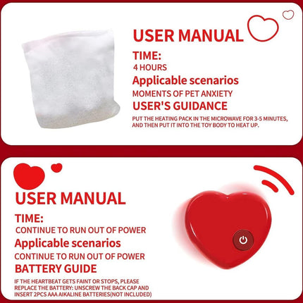 Kitty - Heartbeat 'N' Warm Plush Cat Toy