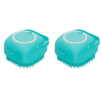 Pet Bathing Brush with Shampoo Dispenser