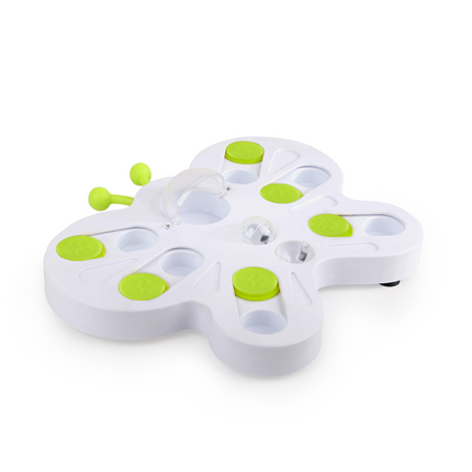 Interactives - Cat Toys - Interactive Cat Treat Puzzle Slow Feeder for Indoor Play