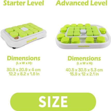 Interactives Dog Puzzle Toys - Mentally Stimulating Treat Dispenser for Training Large
