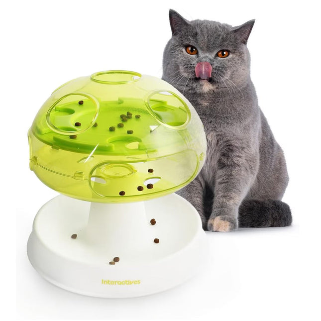 Interactives -Mushroom cat puzzle toy for Enrichmentni