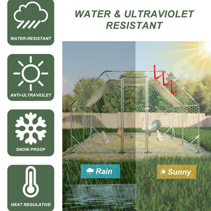 10x13 Foot Flat Top Chicken Coop - LITTLE PAW
