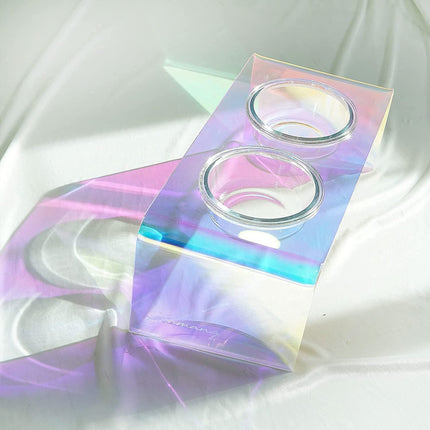 Acrylic Glass Pet Dazzling Food Bowl