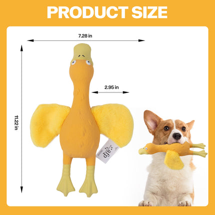 ZooTex - Squeaky Latex Dog Toys - Soft Wing Duck