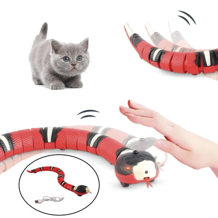 Interactive Moving Snake Toy for Cats