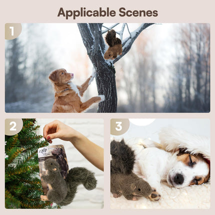 Classic Dog Toys - Squeaky Dog Squirrel Toys for Dogs