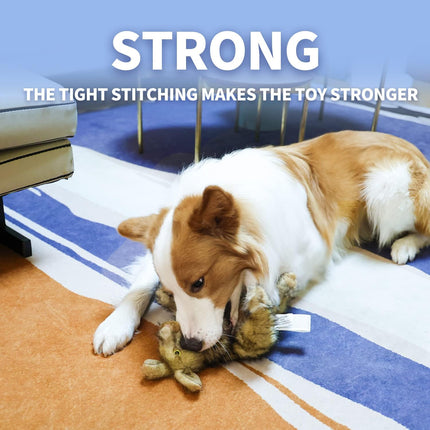 Classic - Dog Toys - Squeaky Dog Brown Rabbit Toys for Dogs - L