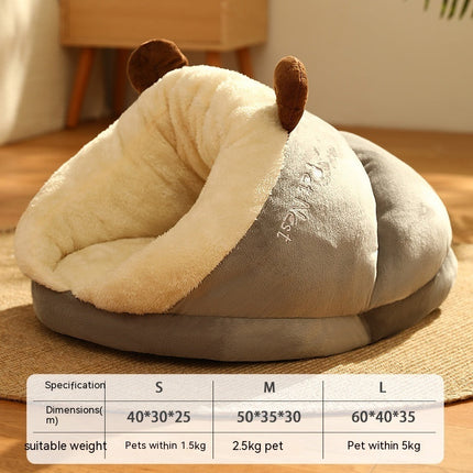 Slippers Shape Pet Warm Pet Bed