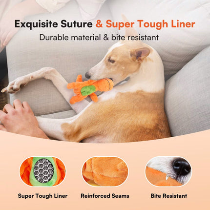 My T-Rex - Squeaky Dog Toys - Tim The Mini T-Rex Plush Dog Toy with Crinkle Paper - S