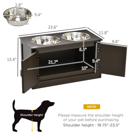Elevated Dog Bowls with Storage