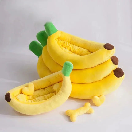 Washable Pet Banana Kennel Bed