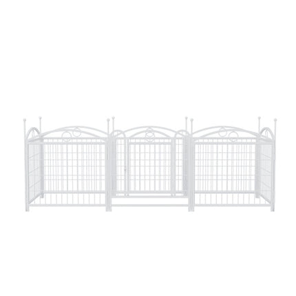 Dog Playpen Indoor 24 Inch 8 Panel Metal Dog Playpen