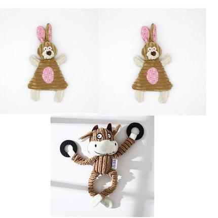 Squeaky Donkey Plush Dog Toy