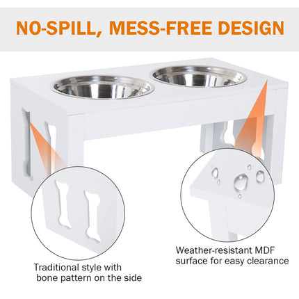 23" Modern Decorative Raised Dog Bowls