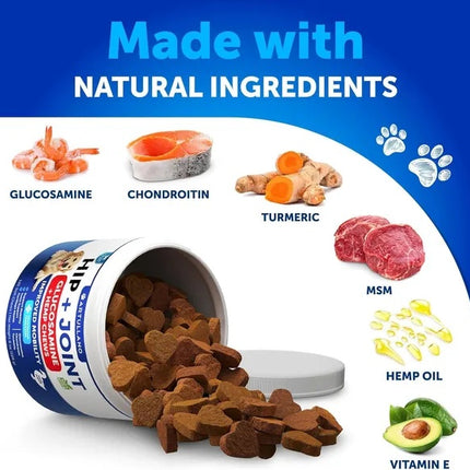 Hemp Hip And Joint Supplement For Dogs Glucosamine For Dogs