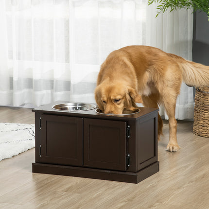 Elevated Dog Bowls with Storage