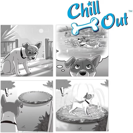Chill Out - Sprinkler Fun Mat Cool Down Play Mat for Pets