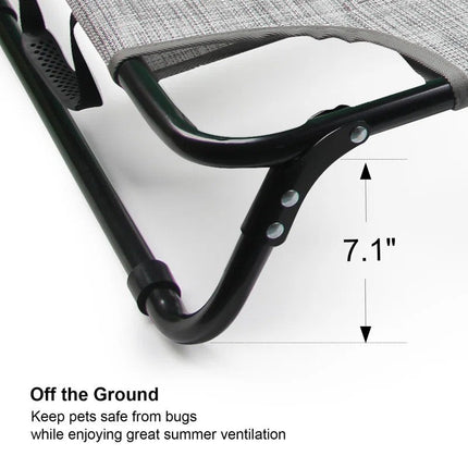 Elevated Dog Bed - Foldable Pet Beds with No Assembly for Indoor & Outdoor Use