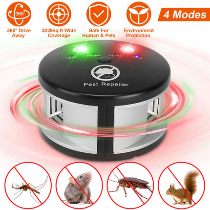 360 Degree Ultrasonic Pest Repellent, Electronic Plug-in Pest Control, Pursuer, Blocker