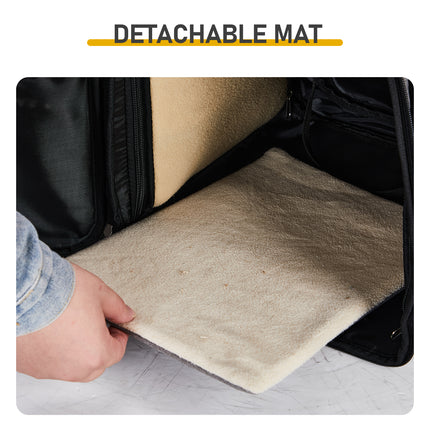 Pet Carrier Backpack, Expandable Cat Dog Carrier With Front & Back Extension, Breathable Mesh Travel Backpack For Small Dogs Cats, Soft-Sided Pet Backpack Holds Up To 26 Lbs