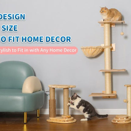 Indoor Cat Soft Scratching Board And Interactive Ball Track Toy Cat Rest And Grooming Supplies