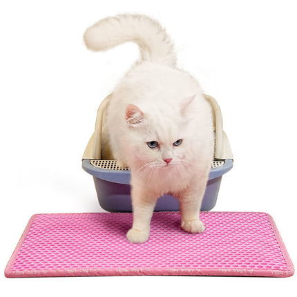 Double Layer Rice Shaped Cat Litter Pad