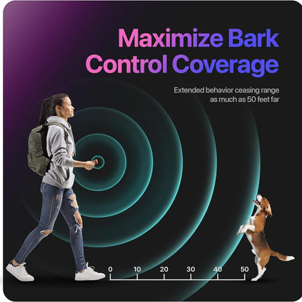 Dog Bark Deterrent Device Stops Bad Behavior, Professional Dog Training Tool, Anti Bark Device For Dogs,   Emitters 50ft Range For Dog Training,  To Bark Collar,Dog Training Collar