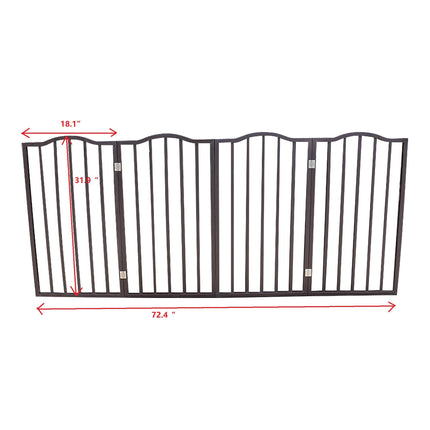 Pet Gate,Dog Gate For Doorways,Stairs Or House,standing, Folding,Arc Wooden