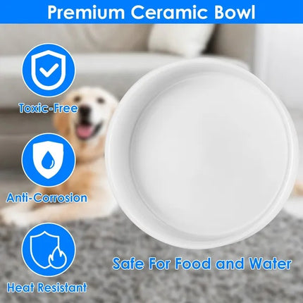 Heated Water Bowl For Dogs And Cats Ceramic Heated Pet Water Bowl Food Warmer USB Powered Thermal Pet Bowl Provide Fresh Non Freezing Drinkable Water In Winter