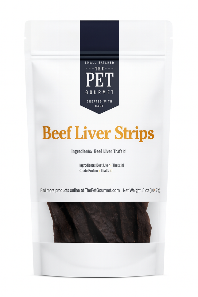 Beef Liver Jerky Strips, 5 oz