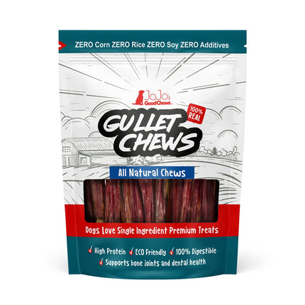 All-Natural Beef Gullet Stick Dog Treats – Delicious & Nutritious, Healthy Chews – 6 Inches (5-Pack)