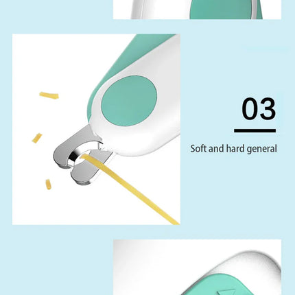 Precision Cat Nail Clipper with Safety Guard and LED Light