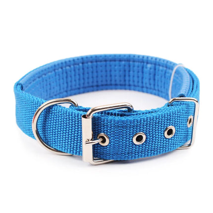 Solid Nylon Dog Collar – Strong & Durable for All Dog Sizes